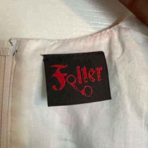 NWOT FOLTER summer dress with skulls, Sz Small 💀 - Picture 7 of 8